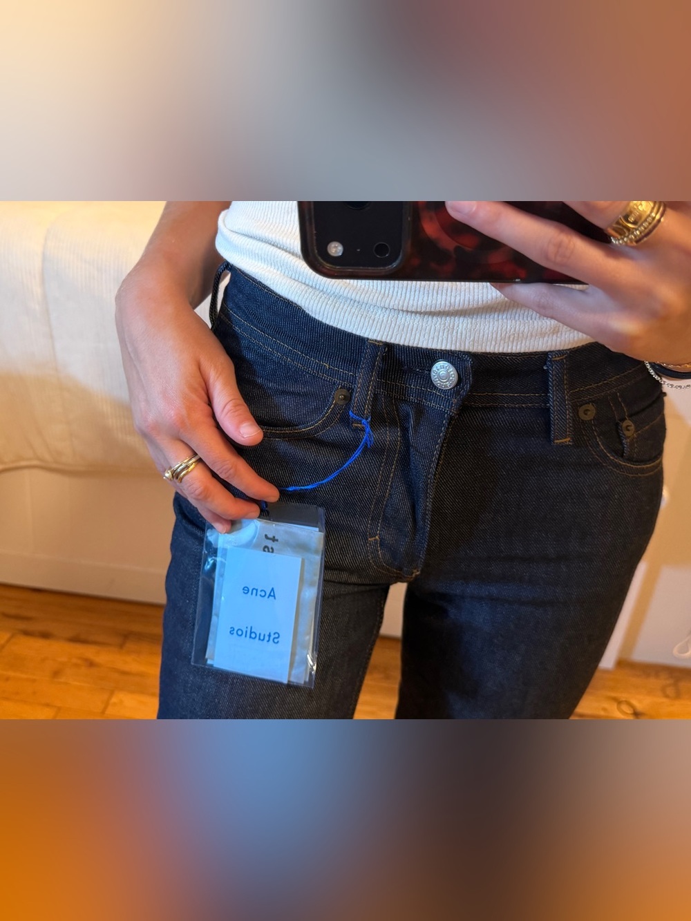 ACNE Studios South Indigo Classic Straight Jeans Size XS W25 / L32